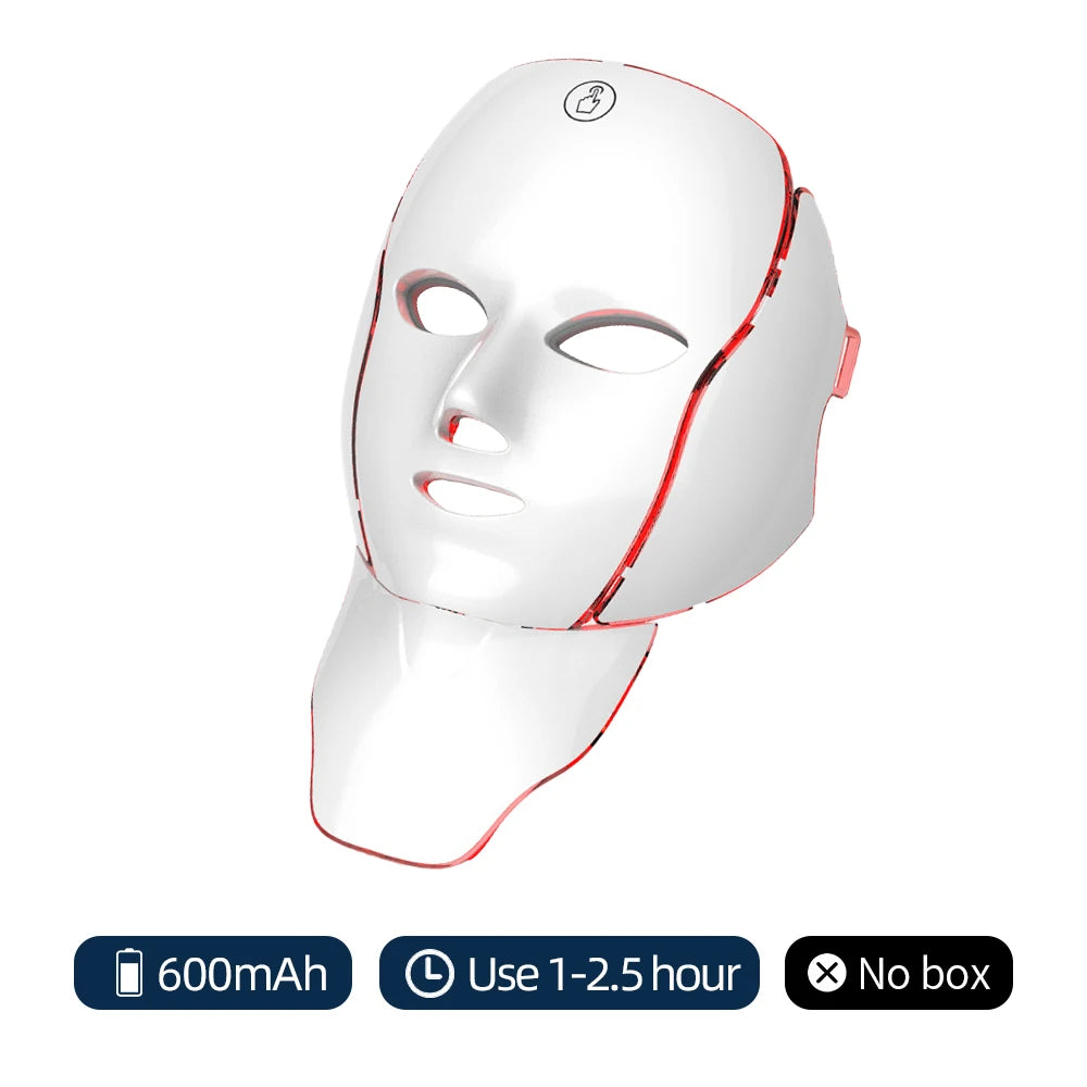 7 Colors Photon Facial LED Mask Red Light Therapy